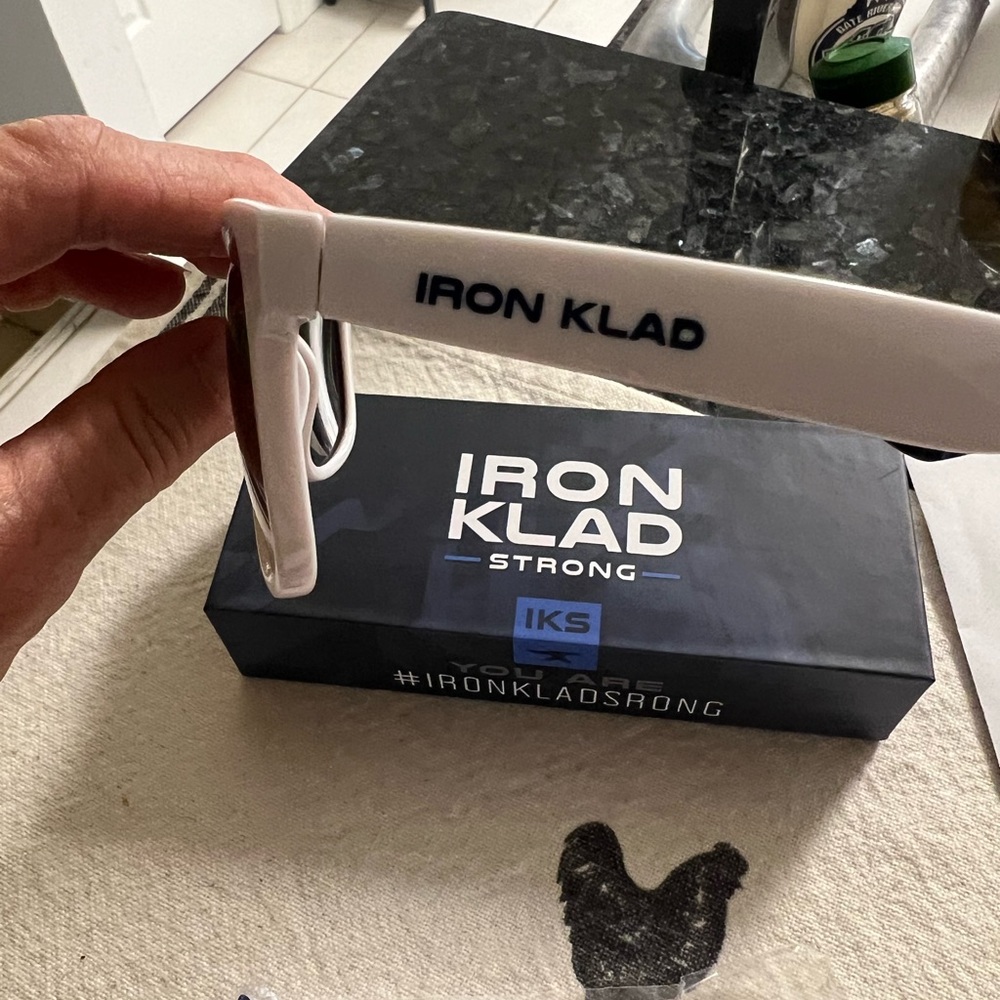 Brand new!  White with blue lenses 
I paid $45 for them.